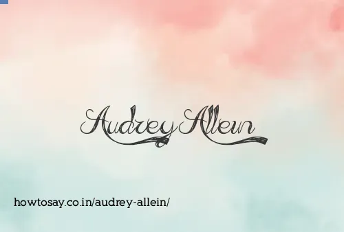 Audrey Allein