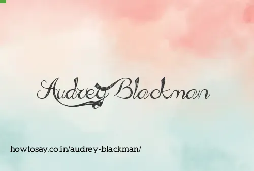 Audrey Blackman