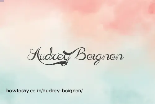 Audrey Boignon