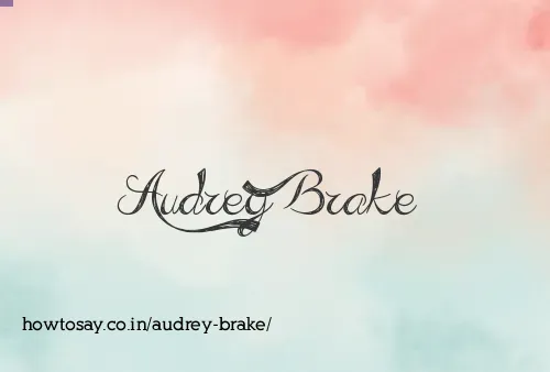 Audrey Brake