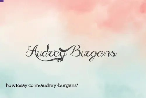 Audrey Burgans