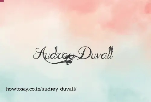 Audrey Duvall