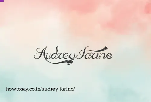 Audrey Farino