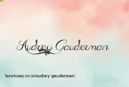 Audrey Gauderman