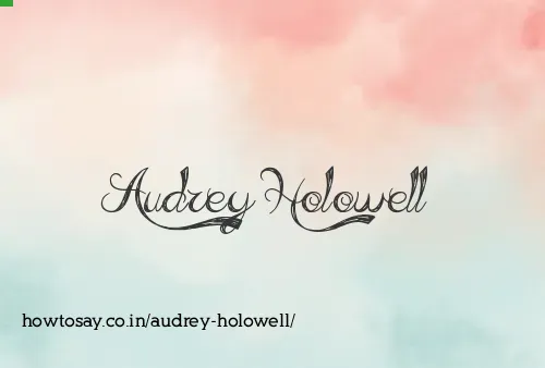 Audrey Holowell