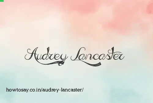 Audrey Lancaster