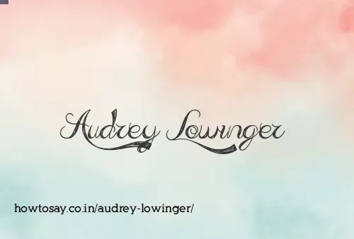 Audrey Lowinger