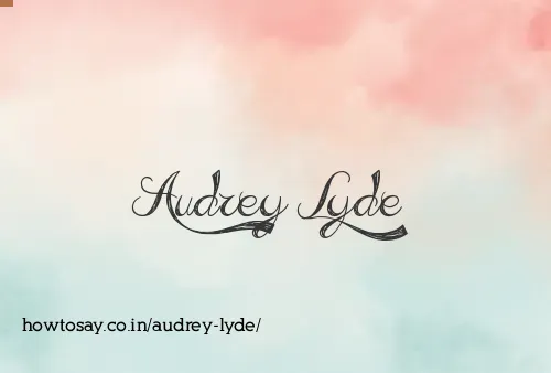 Audrey Lyde