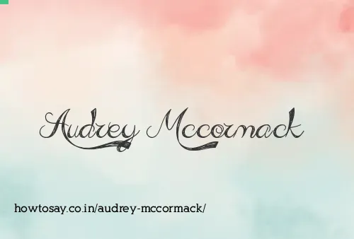 Audrey Mccormack