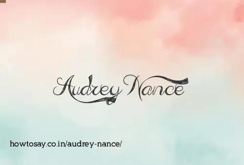 Audrey Nance