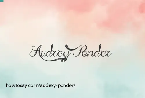 Audrey Ponder