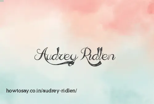 Audrey Ridlen