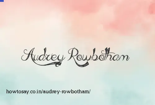 Audrey Rowbotham