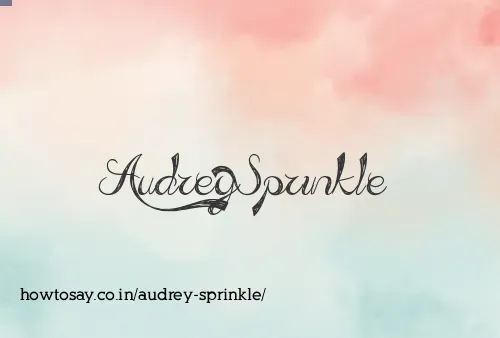 Audrey Sprinkle