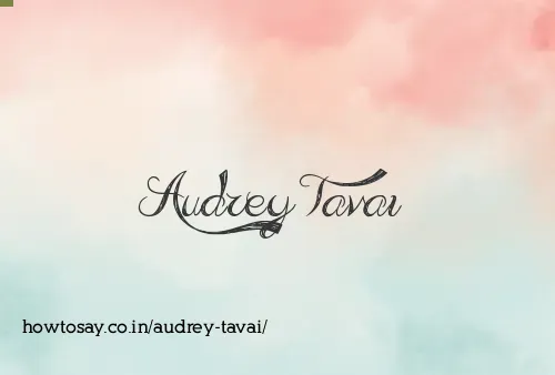 Audrey Tavai