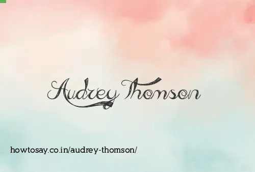 Audrey Thomson