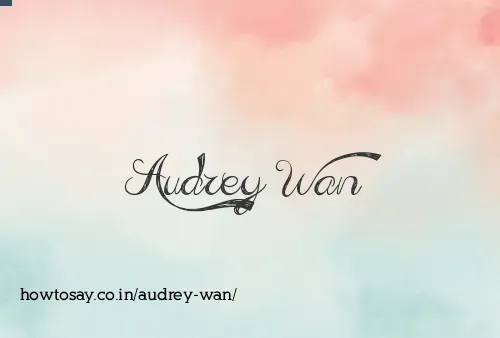 Audrey Wan