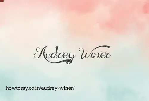 Audrey Winer