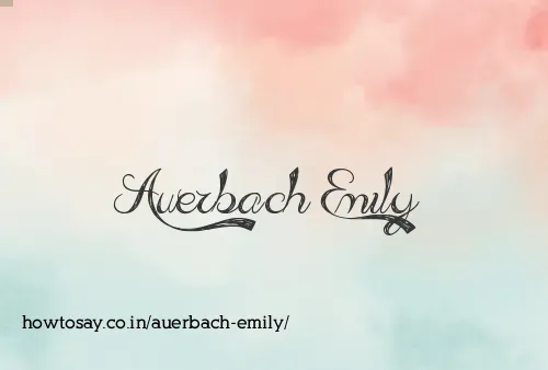 Auerbach Emily