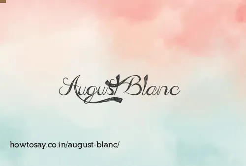 August Blanc