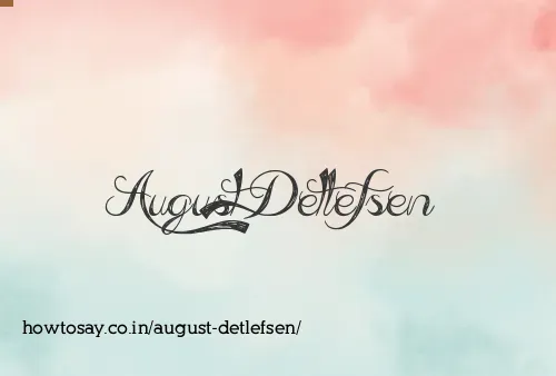 August Detlefsen