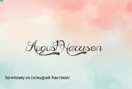 August Harrison