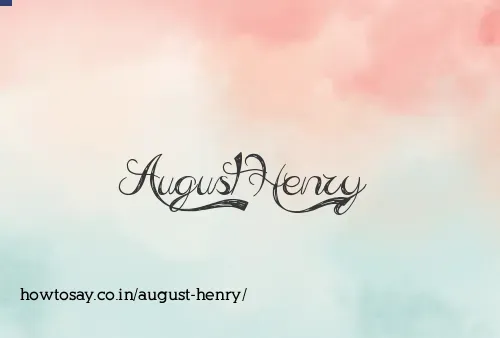 August Henry