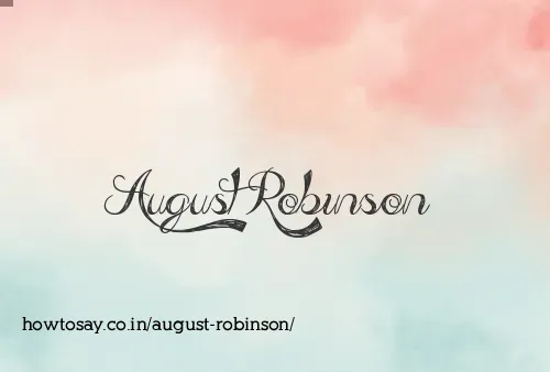 August Robinson