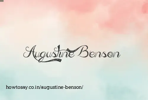 Augustine Benson