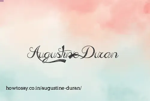 Augustine Duran