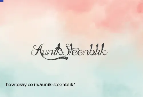 Aunik Steenblik