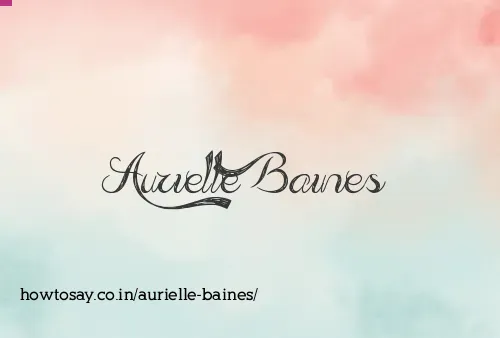 Aurielle Baines