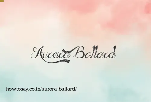 Aurora Ballard
