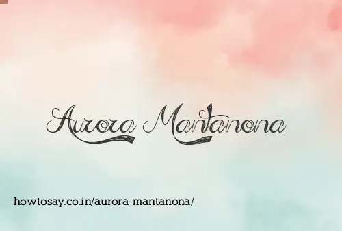 Aurora Mantanona