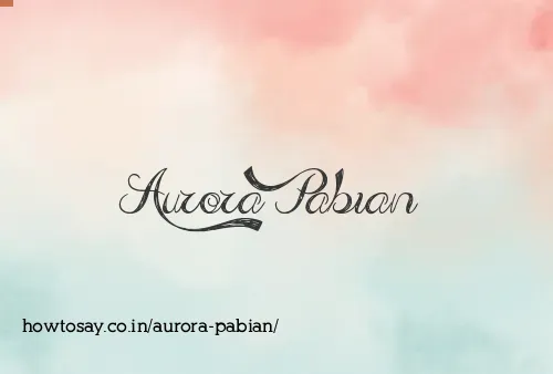 Aurora Pabian