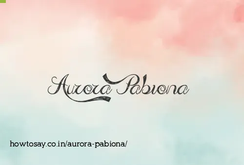 Aurora Pabiona