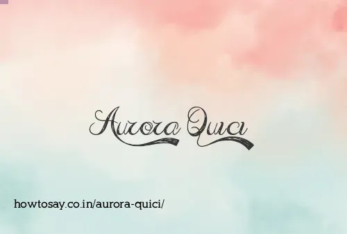 Aurora Quici