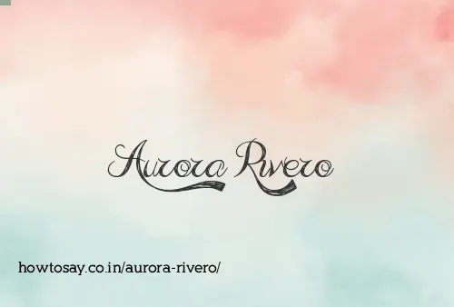 Aurora Rivero