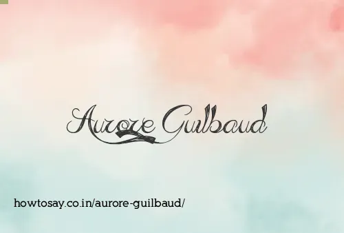 Aurore Guilbaud