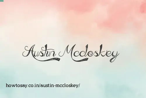 Austin Mccloskey