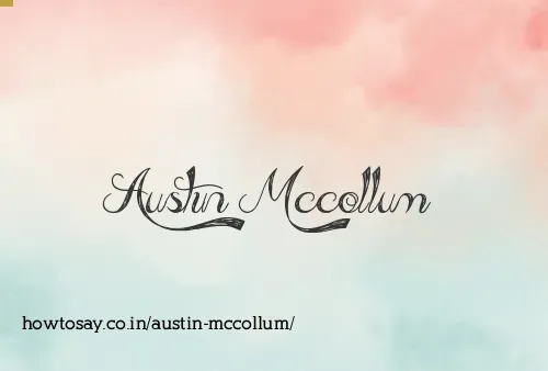 Austin Mccollum