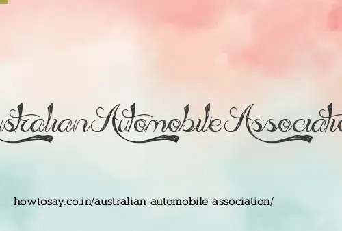 Australian Automobile Association