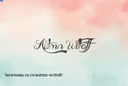 Autmn Wittoff