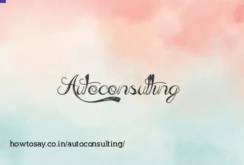Autoconsulting