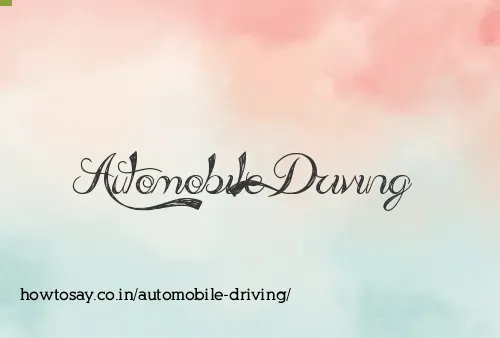 Automobile Driving