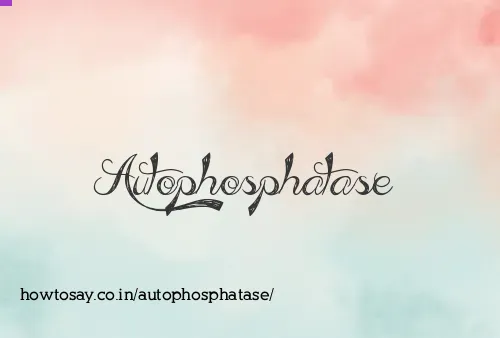 Autophosphatase