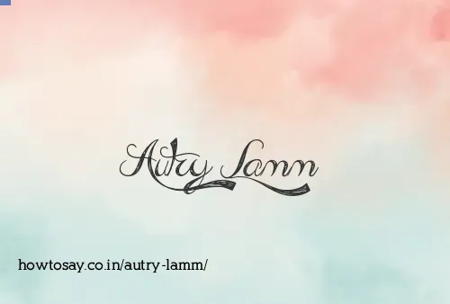 Autry Lamm