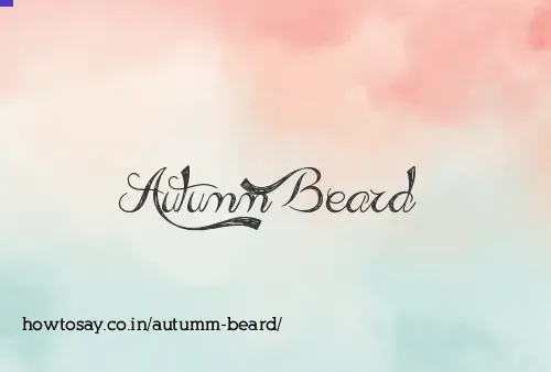 Autumm Beard