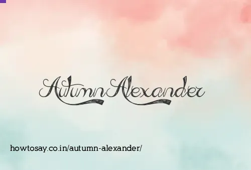 Autumn Alexander