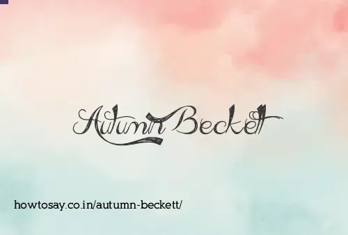 Autumn Beckett